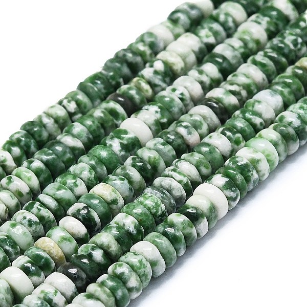 PandaHall Natural Green Spot Jasper Beads Strands, Disc, 6x1~3mm, Hole: 0.8mm, about 151pcs/strand, 15.35''(39cm) Green Spot Jasper Disc
PandaHall Natural Green Spot Jasper Beads Strands, Disc, 6x1~3mm, Hole: 0.8mm, about 151pcs/strand, 15.35''(39cm) Green Spot Jasper Disc