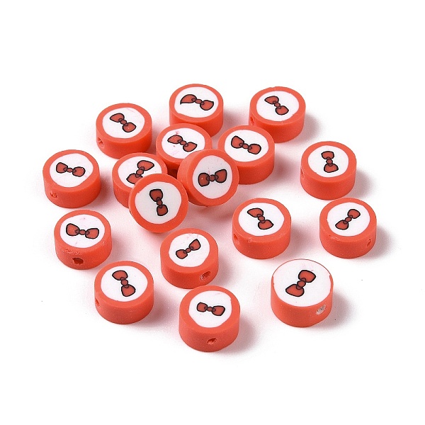 PandaHall Handmade Polymer Clay Beads, Flat Round, Bowknot Pattern, 9.5~10x4.5~5mm, Hole: 1.6mm Polymer Clay Bowknot
PandaHall Handmade Polymer Clay Beads, Flat Round, Bowknot Pattern, 9.5~10x4.5~5mm, Hole: 1.6mm Polymer Clay Bowknot
