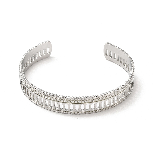 PandaHall 304 Stainless Steel Bangles, Hollow Cuff Bangles for Women, Stainless Steel Color, Inner Diameter: 2-1/8 inch(5.5cm) 304 Stainless...
PandaHall 304 Stainless Steel Bangles, Hollow Cuff Bangles for Women, Stainless Steel Color, Inner Diameter: 2-1/8 inch(5.5cm) 304 Stainless...