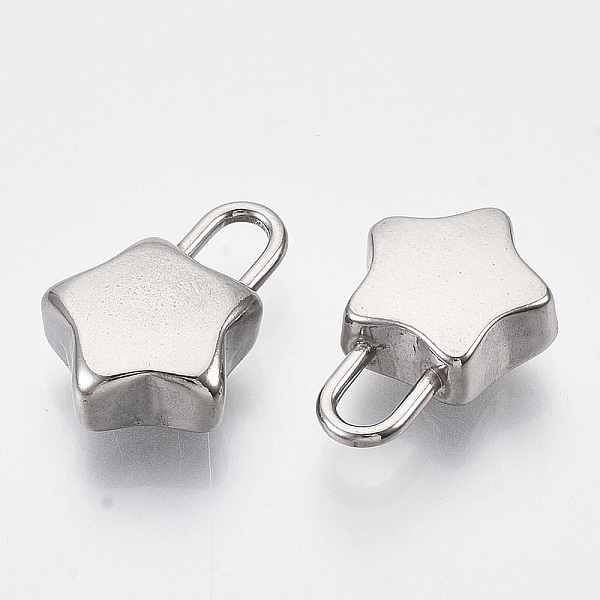PandaHall 304 Stainless Steel Pendants, Star Shaped Lock, Stainless Steel Color, 17.5x12x5mm, Hole: 6x3mm 304 Stainless Steel Star
PandaHall 304 Stainless Steel Pendants, Star Shaped Lock, Stainless Steel Color, 17.5x12x5mm, Hole: 6x3mm 304 Stainless Steel Star