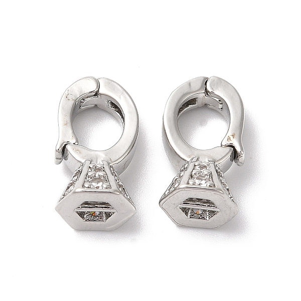PandaHall Brass Micro Pave Clear Cubic Zirconia Enhancer Shortener Pendant Bails, Hinged Bails, Diamond Shape, Platinum, 14x7x8mm, Hole...
PandaHall Brass Micro Pave Clear Cubic Zirconia Enhancer Shortener Pendant Bails, Hinged Bails, Diamond Shape, Platinum, 14x7x8mm, Hole...