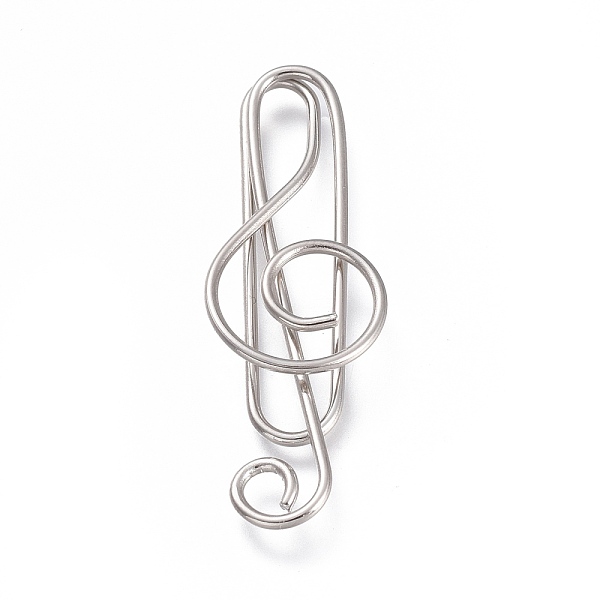 PandaHall Musical Note Shape Iron Paperclips, Cute Paper Clips, Funny Bookmark Marking Clips, Platinum, 36x12x2.5mm Iron
PandaHall Musical Note Shape Iron Paperclips, Cute Paper Clips, Funny Bookmark Marking Clips, Platinum, 36x12x2.5mm Iron