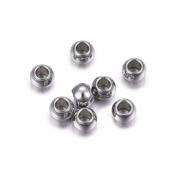 PandaHall 202 Stainless Steel Beads, Rondelle, Stainless Steel Color, 2.5x1.8mm, Hole: 1.2mm Stainless Steel Rondelle
PandaHall 202 Stainless Steel Beads, Rondelle, Stainless Steel Color, 2.5x1.8mm, Hole: 1.2mm Stainless Steel Rondelle