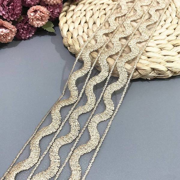 PandaHall Polyester Embroidery Ribbon, for Crafts Wedding Gift Wrapping, Wave, 2-3/8 inch(60mm), 15 yards Polyester Others
PandaHall Polyester Embroidery Ribbon, for Crafts Wedding Gift Wrapping, Wave, 2-3/8 inch(60mm), 15 yards Polyester Others
