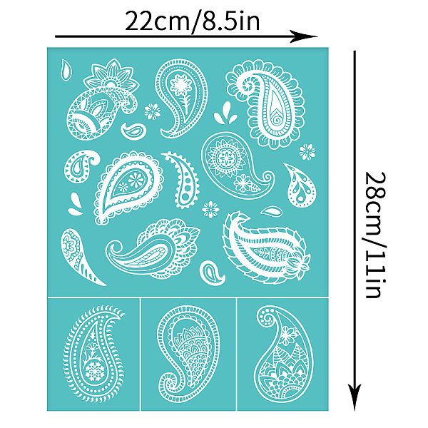 PandaHall OLYCRAFT 2pcs Silk Screen Printing Stencils Floral Pattern Self-Adhesive Silkscreen Stencil Reusable Mesh Transfer Stencils for..., Green
PandaHall OLYCRAFT 2pcs Silk Screen Printing Stencils Floral Pattern Self-Adhesive Silkscreen Stencil Reusable Mesh Transfer Stencils for..., Green