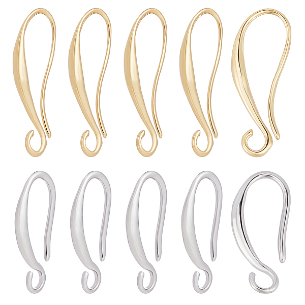 PandaHall Beebeecraft 20Pairs 2 Style Brass Earring Hooks, Ear Wire, with Horizontal Loop, Long-Lasting Plated, Platinum & Golden...
PandaHall Beebeecraft 20Pairs 2 Style Brass Earring Hooks, Ear Wire, with Horizontal Loop, Long-Lasting Plated, Platinum & Golden...