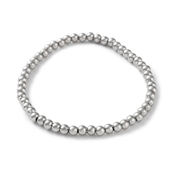 PandaHall 316 Surgical Stainless Steel Round Beaded Stretch Bracelets, Stainless Steel Color, Inner Diameter: 2-1/8 inch(5.3cm), Wide: 4mm...
PandaHall 316 Surgical Stainless Steel Round Beaded Stretch Bracelets, Stainless Steel Color, Inner Diameter: 2-1/8 inch(5.3cm), Wide: 4mm...