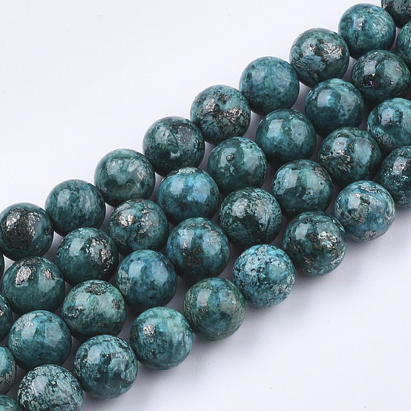 PandaHall Assembled Natural Bronzite and Synthetic Turquoise Beads Strands, Dyed, Round, Dark Cyan, 8~8.5mm, Hole: 1mm, about...
PandaHall Assembled Natural Bronzite and Synthetic Turquoise Beads Strands, Dyed, Round, Dark Cyan, 8~8.5mm, Hole: 1mm, about...