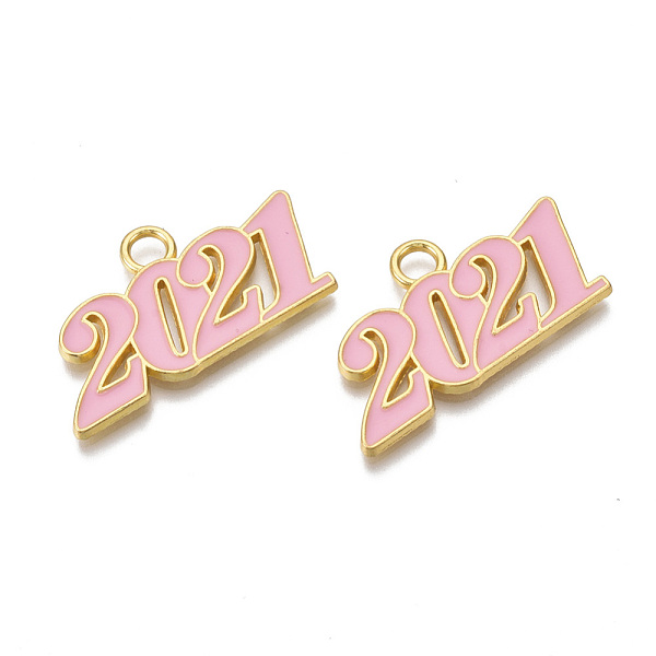 PandaHall Alloy Enamel Pendants, Cadmium Free & Lead Free, New Year 2021, Pink, 19.5x36x2mm, Hole: 3.5mm Alloy+Enamel Number Pink
PandaHall Alloy Enamel Pendants, Cadmium Free & Lead Free, New Year 2021, Pink, 19.5x36x2mm, Hole: 3.5mm Alloy+Enamel Number Pink