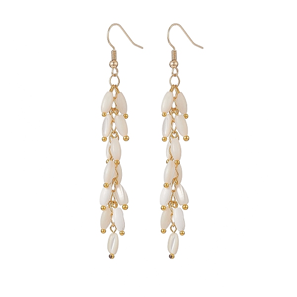 PandaHall Natural Pearl Tassel Dangle Earrings, Brass Jewelry for Women, Golden, 83mm, Pin: 0.7mm Pearl
PandaHall Natural Pearl Tassel Dangle Earrings, Brass Jewelry for Women, Golden, 83mm, Pin: 0.7mm Pearl
