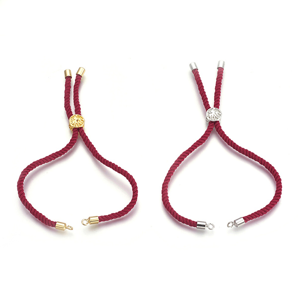PandaHall Cotton Cord Bracelet Making, with Brass Findings, Flat Round with Tree of Life, Cerise, 8-5/8 inch(22cm), Hole: 2mm Cotton Red
PandaHall Cotton Cord Bracelet Making, with Brass Findings, Flat Round with Tree of Life, Cerise, 8-5/8 inch(22cm), Hole: 2mm Cotton Red