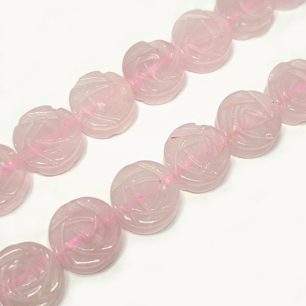 PandaHall Natural Rose Quartz Beads Strands, Rose, 14x6mm, Hole: 1.2mm, about 28pcs/strand, 15.16''(38.5cm) Rose Quartz Flower
PandaHall Natural Rose Quartz Beads Strands, Rose, 14x6mm, Hole: 1.2mm, about 28pcs/strand, 15.16''(38.5cm) Rose Quartz Flower