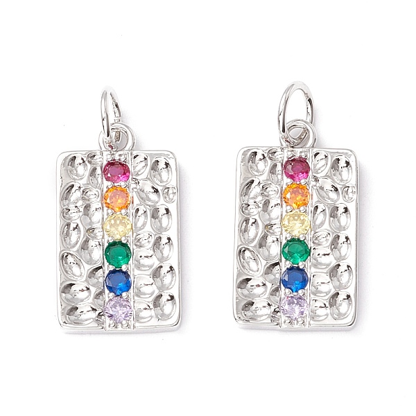 PandaHall Brass Micro Pave Colorful Cubic Zirconia Pendants, Cadmium Free & Lead Free, Rectangle, Real Platinum Plated, 20x11.5x2mm, Hole...
PandaHall Brass Micro Pave Colorful Cubic Zirconia Pendants, Cadmium Free & Lead Free, Rectangle, Real Platinum Plated, 20x11.5x2mm, Hole...