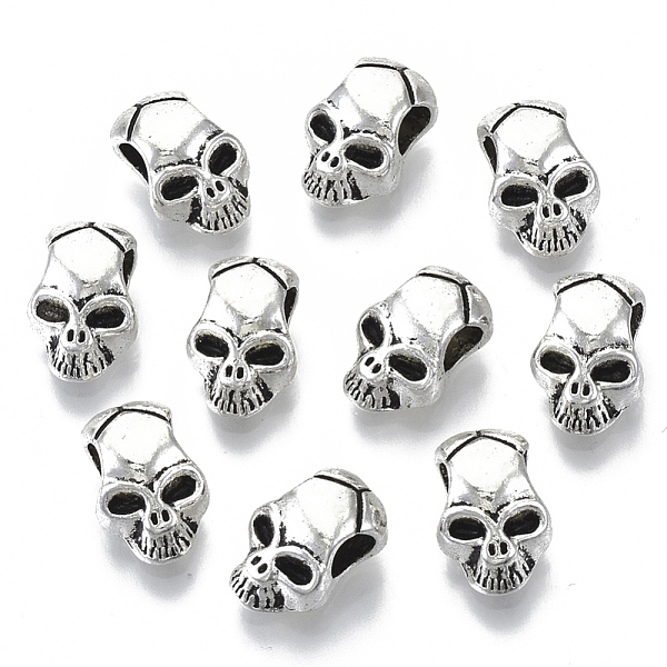 PandaHall Tibetan Style Alloy European Beads, Cadmium Free & Lead Free, Large Hole Beads, SKUll, Antique Silver, 12x8x6mm, Hole: 4mm, about...
PandaHall Tibetan Style Alloy European Beads, Cadmium Free & Lead Free, Large Hole Beads, SKUll, Antique Silver, 12x8x6mm, Hole: 4mm, about...
