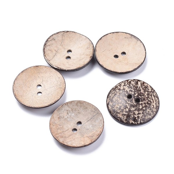 PandaHall Natural Coconut Buttons, Large Buttons, 2-Hole, Flat Round, BurlyWood, 62.5x6.5~7.5mm, Hole: 5.5mm Coconut Flat Round Orange
PandaHall Natural Coconut Buttons, Large Buttons, 2-Hole, Flat Round, BurlyWood, 62.5x6.5~7.5mm, Hole: 5.5mm Coconut Flat Round Orange
