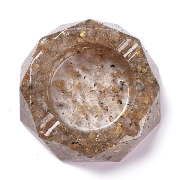 PandaHall Resin with Natural Rutilated Quartz Chip Stones Ashtray, with Resin, Home OFFice Tabletop Decoration, Octagon, 103x98x26mm, Inner...
PandaHall Resin with Natural Rutilated Quartz Chip Stones Ashtray, with Resin, Home OFFice Tabletop Decoration, Octagon, 103x98x26mm, Inner...