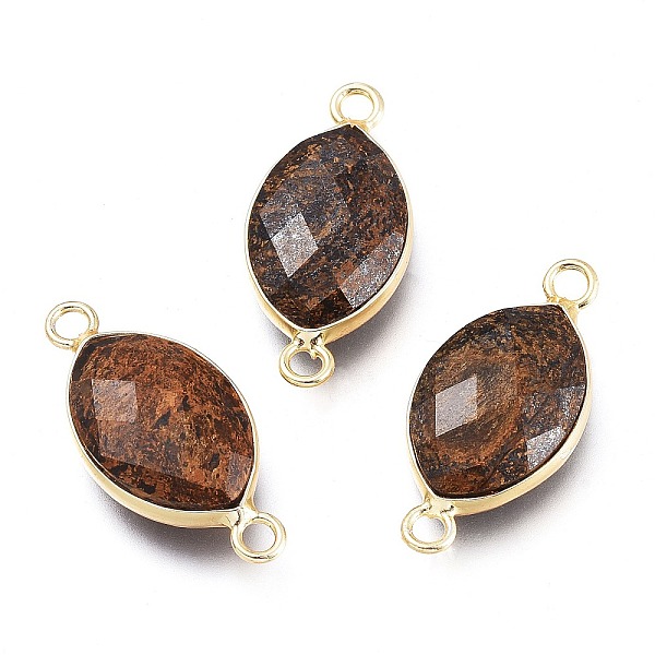 PandaHall Natural Bronzite Links Connectors, with Light Gold Plated Brass Findings, Faceted, Horse Eye, 23x10.8x5.7mm, Hole: 2.2mm Bronzite...
PandaHall Natural Bronzite Links Connectors, with Light Gold Plated Brass Findings, Faceted, Horse Eye, 23x10.8x5.7mm, Hole: 2.2mm Bronzite...