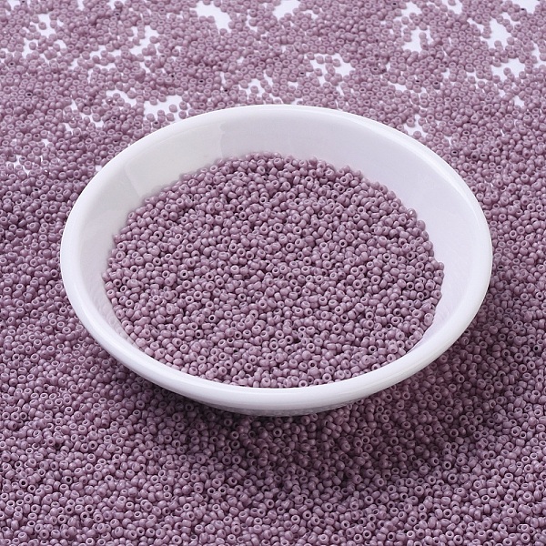 PandaHall MIYUKI Round Rocailles Beads, Japanese Seed Beads, 11/0, (RR2024) Matte Opaque Dusty Orchid, 2x1.3mm, Hole: 0.8mm, about..., Purple
PandaHall MIYUKI Round Rocailles Beads, Japanese Seed Beads, 11/0, (RR2024) Matte Opaque Dusty Orchid, 2x1.3mm, Hole: 0.8mm, about..., Purple