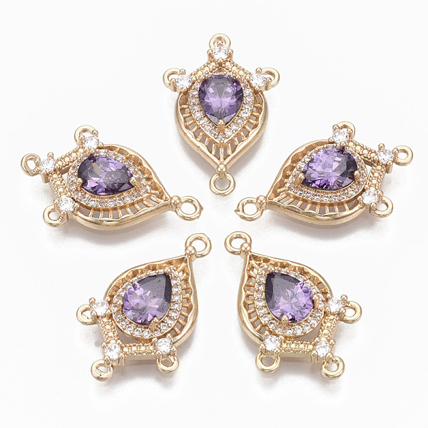 PandaHall Glass Chandelier Component Links, with Brass Micro Pave Cubic Zirconia, Faceted, Horse Eye, Light Gold, Dark Orchid, 25x16x5mm..., Purple
PandaHall Glass Chandelier Component Links, with Brass Micro Pave Cubic Zirconia, Faceted, Horse Eye, Light Gold, Dark Orchid, 25x16x5mm..., Purple
