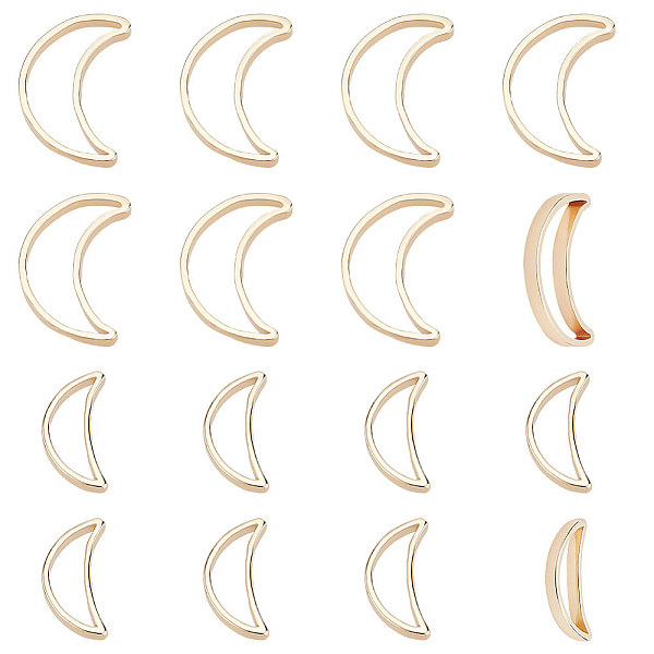 PandaHall BENECREAT 32Pcs 2 Style Brass & Alloy Linking Rings, Moon, Real 14K Gold Plated, 8~10x4~6.5x1mm, Inner Diameter: 6.3~8.5x2mm...
PandaHall BENECREAT 32Pcs 2 Style Brass & Alloy Linking Rings, Moon, Real 14K Gold Plated, 8~10x4~6.5x1mm, Inner Diameter: 6.3~8.5x2mm...