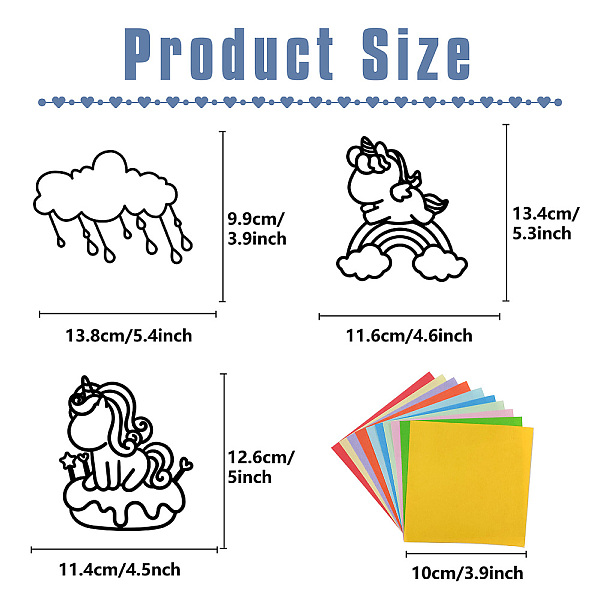 PandaHall GORGECRAFT 9 Styles Rainbow Paper Suncatcher Kit with 100Pcs 10 Colors Craft Paper Stained Paper Glass Window Decal Glass Effect..., Multicolor 
PandaHall GORGECRAFT 9 Styles Rainbow Paper Suncatcher Kit with 100Pcs 10 Colors Craft Paper Stained Paper Glass Window Decal Glass Effect..., Multicolor