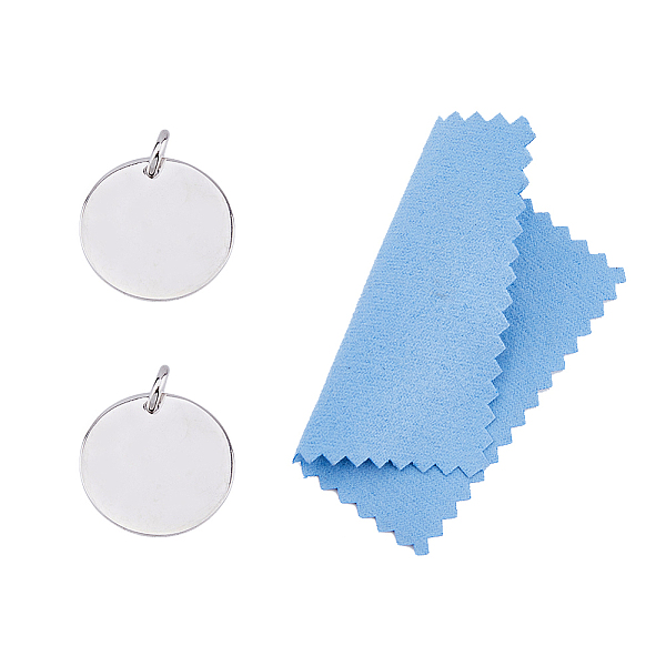 PandaHall DICOSMETIC 2Pcs Rhodium Plated 925 Sterling Silver Pendants, with Jump Rings and Suede Fabric Square Silver Polishing Cloth, Blank...
PandaHall DICOSMETIC 2Pcs Rhodium Plated 925 Sterling Silver Pendants, with Jump Rings and Suede Fabric Square Silver Polishing Cloth, Blank...