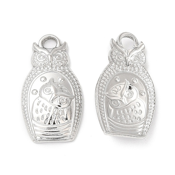 PandaHall 304 Stainless Steel Pendants, Owl Charm, Stainless Steel Color, 20x10.5x3mm, Hole: 2mm 304 Stainless Steel Owl
PandaHall 304 Stainless Steel Pendants, Owl Charm, Stainless Steel Color, 20x10.5x3mm, Hole: 2mm 304 Stainless Steel Owl