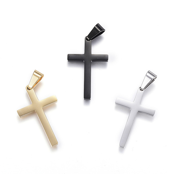 PandaHall 304 Stainless Steel Pendants, Cross, Mixed Color, 37.5x21.5x2.5mm, Hole: 9x5mm 304 Stainless Steel Cross Multicolor
PandaHall 304 Stainless Steel Pendants, Cross, Mixed Color, 37.5x21.5x2.5mm, Hole: 9x5mm 304 Stainless Steel Cross Multicolor