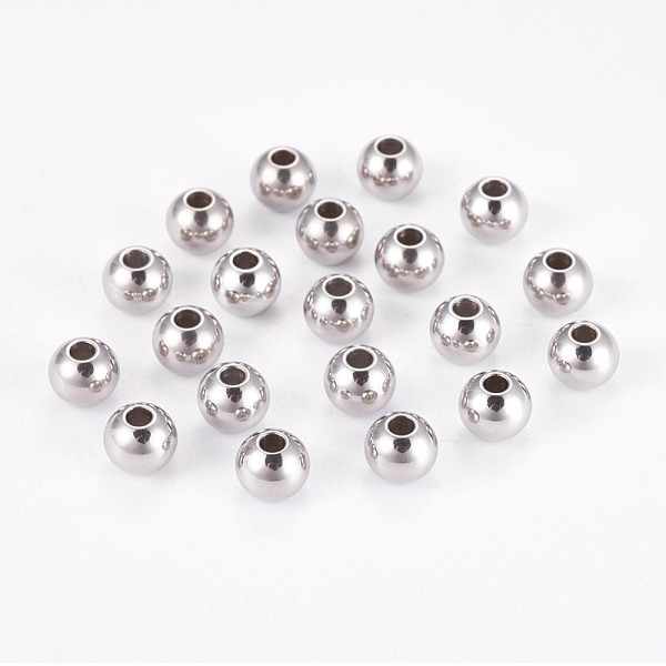 PandaHall 202 Stainless Steel Rondelle Spacer Beads, Stainless Steel Color, 6x5mm, Hole: 2mm 202 Stainless Steel Rondelle
PandaHall 202 Stainless Steel Rondelle Spacer Beads, Stainless Steel Color, 6x5mm, Hole: 2mm 202 Stainless Steel Rondelle