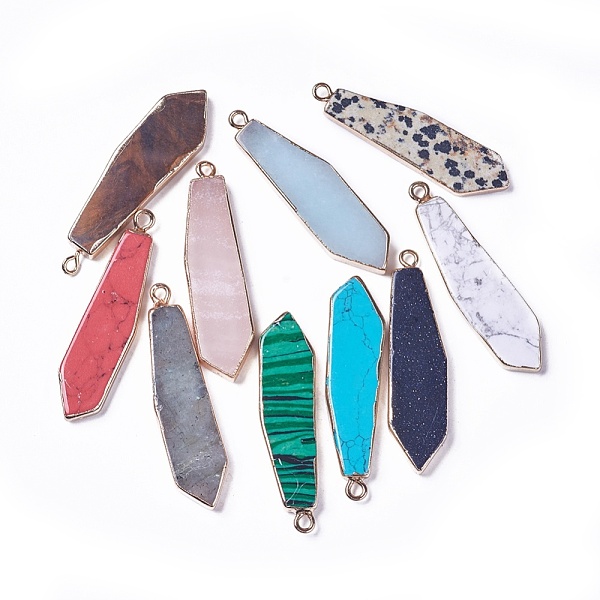 PandaHall Electroplate Natural & Synthetic Mixed Stone Pendants, with Iron Findings, Sword, Golden, 42~43x10~11x4mm, Hole: 2mm Mixed Stone...
PandaHall Electroplate Natural & Synthetic Mixed Stone Pendants, with Iron Findings, Sword, Golden, 42~43x10~11x4mm, Hole: 2mm Mixed Stone...