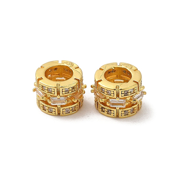 PandaHall Rack Plating Brass Euorpean Beads, Large Hole Beads, with Cubic Zirconia, Long-Lasting Plated, Lead Free & Cadmium Free, Column..., Clear
PandaHall Rack Plating Brass Euorpean Beads, Large Hole Beads, with Cubic Zirconia, Long-Lasting Plated, Lead Free & Cadmium Free, Column..., Clear