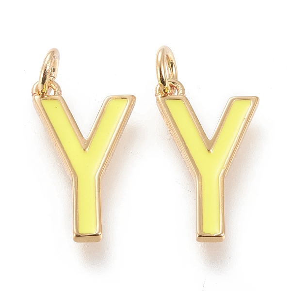 PandaHall Brass Enamel Pendants, with Jump Ring, Long-Lasting Plated, Real 18K Gold Plated, Letter.Y, Champagne Yellow, Letter.Y, Y...
PandaHall Brass Enamel Pendants, with Jump Ring, Long-Lasting Plated, Real 18K Gold Plated, Letter.Y, Champagne Yellow, Letter.Y, Y...