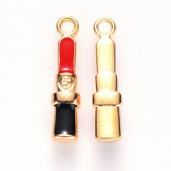 PandaHall Alloy Enamel Pendants, Makeup Pendants, Lipstick, Light Gold, Red, 19x4x3mm, Hole: 1.6mm Alloy+Enamel Others Red
PandaHall Alloy Enamel Pendants, Makeup Pendants, Lipstick, Light Gold, Red, 19x4x3mm, Hole: 1.6mm Alloy+Enamel Others Red