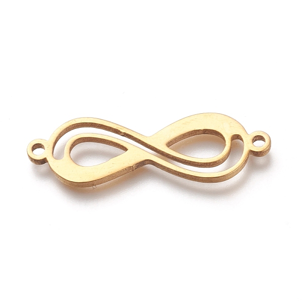PandaHall 304 Stainless Steel Links, Infinity, Golden, 8x26.5x1.5mm, Hole: 1.2mm 304 Stainless Steel Infinity
PandaHall 304 Stainless Steel Links, Infinity, Golden, 8x26.5x1.5mm, Hole: 1.2mm 304 Stainless Steel Infinity