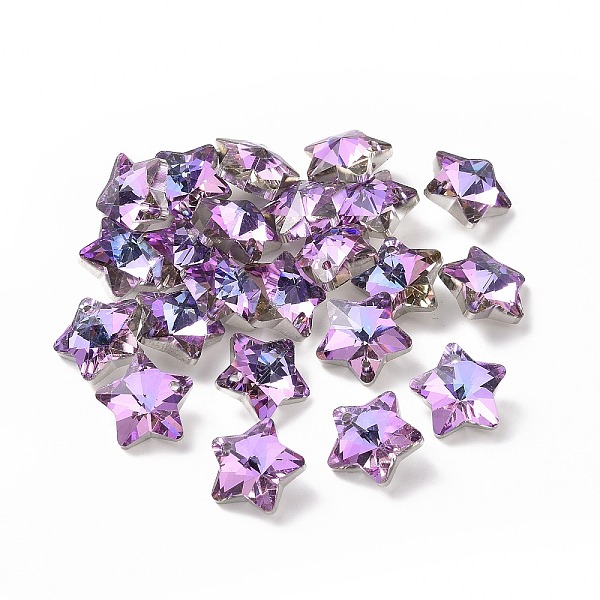 PandaHall Electroplate Glass Charms, Faceted, Star, Plum, 13x13.5x7mm, Hole: 1.2mm Glass Star Purple
PandaHall Electroplate Glass Charms, Faceted, Star, Plum, 13x13.5x7mm, Hole: 1.2mm Glass Star Purple