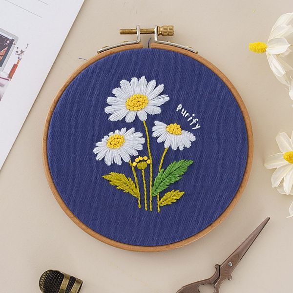 PandaHall DIY Embroidered Making Kit, Including Linen Cloth, Cotton Thread, Water Erasable Pen Refills, Iron Needle, Flower Pattern..., Multicolor
PandaHall DIY Embroidered Making Kit, Including Linen Cloth, Cotton Thread, Water Erasable Pen Refills, Iron Needle, Flower Pattern..., Multicolor