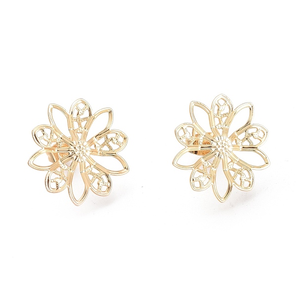 PandaHall Brass Stud Earring Findings, with Ear Nuts, Earring Backs Flower, Real 18K Gold Plated, 19.8x19.5x0.7mm, Pin: 0.8mm Brass Flower
PandaHall Brass Stud Earring Findings, with Ear Nuts, Earring Backs Flower, Real 18K Gold Plated, 19.8x19.5x0.7mm, Pin: 0.8mm Brass Flower