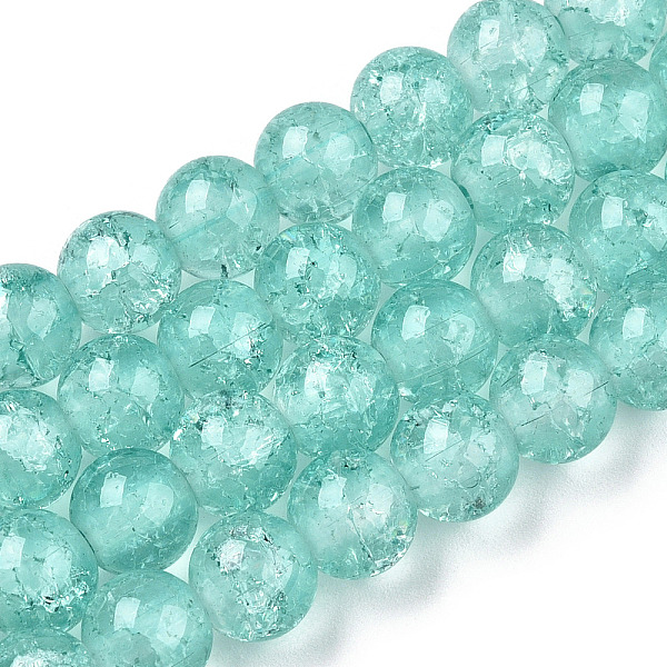 PandaHall Baking Painted Crackle Glass Bead Strands, Round, Turquoise, 8mm, Hole: 1.3~1.6mm, about 100pcs/strand, 31.4 inch Glass Round..., Green
PandaHall Baking Painted Crackle Glass Bead Strands, Round, Turquoise, 8mm, Hole: 1.3~1.6mm, about 100pcs/strand, 31.4 inch Glass Round..., Green