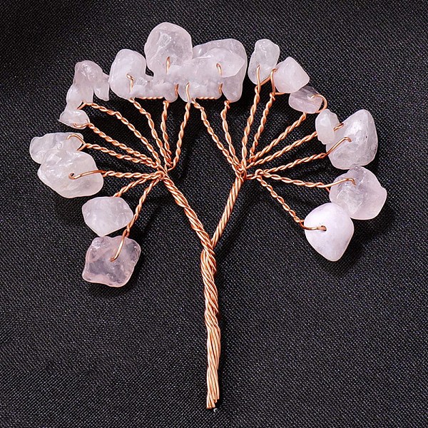 PandaHall Natural Rose Quartz Chips Tree Decorations, Copper Wire Feng Shui Energy Stone Gift for Home Office Desktop, 50~55mm Rose Quartz...
PandaHall Natural Rose Quartz Chips Tree Decorations, Copper Wire Feng Shui Energy Stone Gift for Home Office Desktop, 50~55mm Rose Quartz...