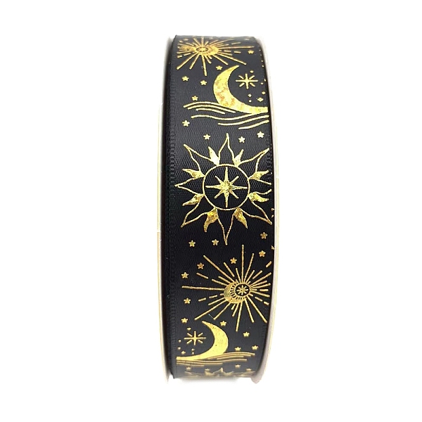 PandaHall 48 Yards Gold Stamping Polyester Ribbon, Moon Sun Printed Ribbon for Gift Wrapping, Party Decorations, Black, 1 inch(25mm)...
PandaHall 48 Yards Gold Stamping Polyester Ribbon, Moon Sun Printed Ribbon for Gift Wrapping, Party Decorations, Black, 1 inch(25mm)...