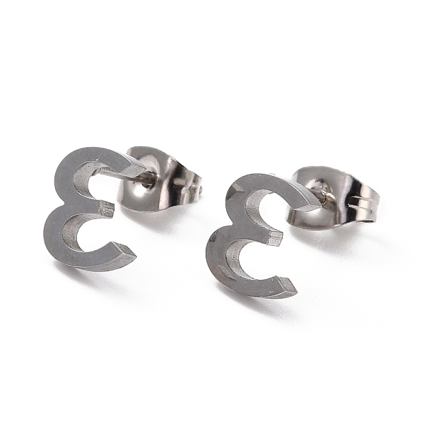 PandaHall 304 Stainless Steel Greek Alphabet Stud Earrings, Manual Polishing, Letter.E, 7~11x2~10x1.5mm, Pin: 0.8mm 304 Stainless Steel...
PandaHall 304 Stainless Steel Greek Alphabet Stud Earrings, Manual Polishing, Letter.E, 7~11x2~10x1.5mm, Pin: 0.8mm 304 Stainless Steel...