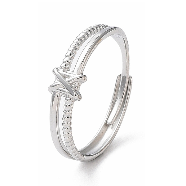 PandaHall 304 Stainless Steel Double Line Adjustable Rings, Stainless Steel Color, Inner Diameter: 18.6mm 304 Stainless Steel Ring
PandaHall 304 Stainless Steel Double Line Adjustable Rings, Stainless Steel Color, Inner Diameter: 18.6mm 304 Stainless Steel Ring
