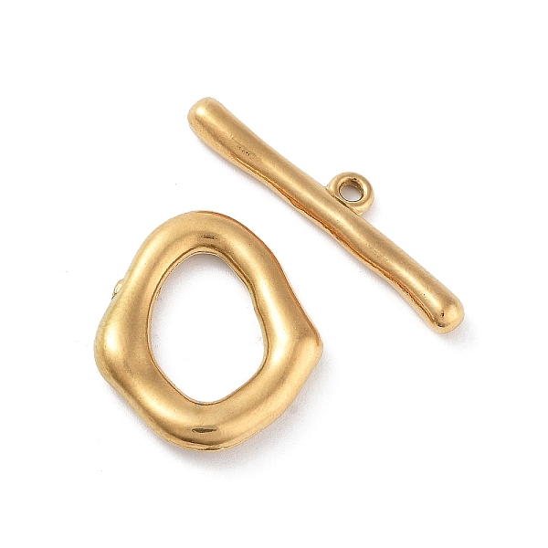 PandaHall Ion Plating(IP) 304 Stainless Steel Toggle Clasps, Oval, Real 18K Gold Plated, 19.5x17x3mm, Bar: 6x27x2.5mm, Hole: 1.5mm 304...
PandaHall Ion Plating(IP) 304 Stainless Steel Toggle Clasps, Oval, Real 18K Gold Plated, 19.5x17x3mm, Bar: 6x27x2.5mm, Hole: 1.5mm 304...