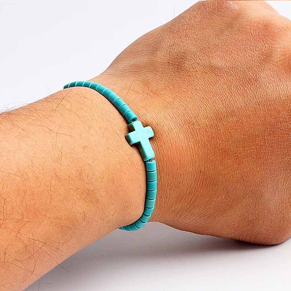 PandaHall Turquoise Bracelet with Elastic Rope Bracelet, Male and Female Lovers Best Friend Natural Gemstone
PandaHall Turquoise Bracelet with Elastic Rope Bracelet, Male and Female Lovers Best Friend Natural Gemstone