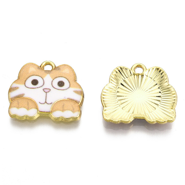PandaHall Rack Plating Printed Alloy Pendants, Cadmium Free & Nickel Free & Lead Free, Light Gold, Cat, BurlyWood, 16x18.5x2.5mm, Hole..., Orange
PandaHall Rack Plating Printed Alloy Pendants, Cadmium Free & Nickel Free & Lead Free, Light Gold, Cat, BurlyWood, 16x18.5x2.5mm, Hole..., Orange