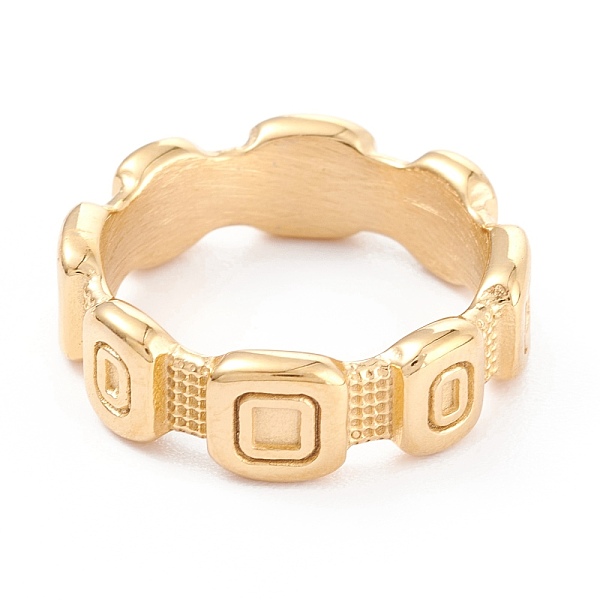 PandaHall Ion Plating(IP) Unisex 304 Stainless Steel Finger Rings, Rectangle, Golden, Size 6~9, 6.5mm, Inner Diameter: 16.5~18.9mm 304...
PandaHall Ion Plating(IP) Unisex 304 Stainless Steel Finger Rings, Rectangle, Golden, Size 6~9, 6.5mm, Inner Diameter: 16.5~18.9mm 304...