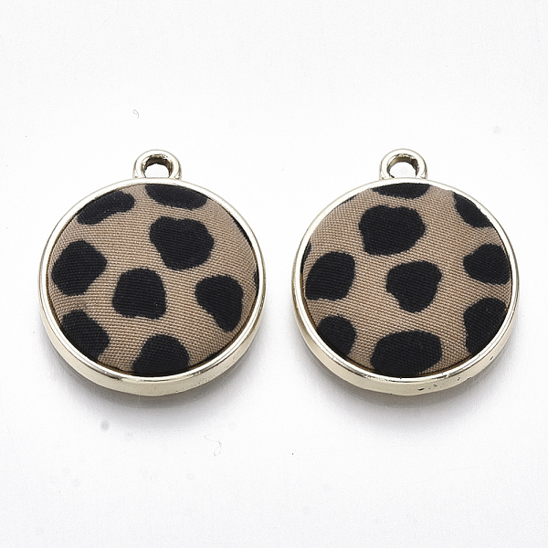 PandaHall Alloy Pendants, with Cloth, Flat Round, Light Gold, Camel, 23x19x5.5mm, Hole: 2mm Cloth Flat Round Brown
PandaHall Alloy Pendants, with Cloth, Flat Round, Light Gold, Camel, 23x19x5.5mm, Hole: 2mm Cloth Flat Round Brown