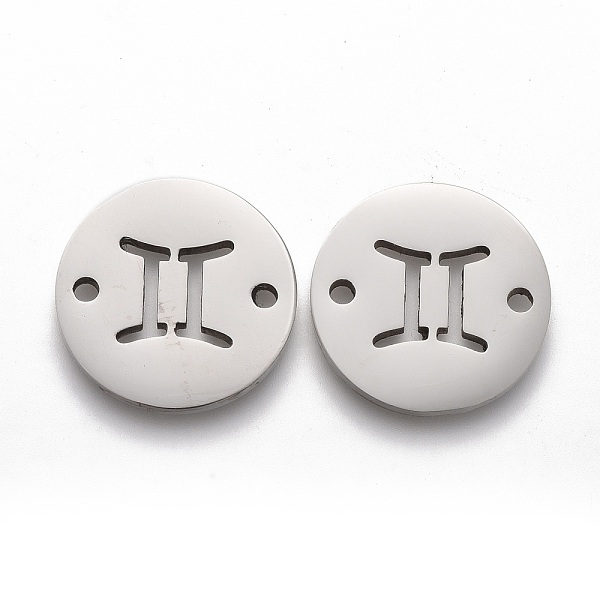 PandaHall Polishing 201 Stainless Steel Links Connectors, Gemini, Stainless Steel Color, 16x1.2mm, Hole: 1.5mm 201 Stainless Steel Gemini
PandaHall Polishing 201 Stainless Steel Links Connectors, Gemini, Stainless Steel Color, 16x1.2mm, Hole: 1.5mm 201 Stainless Steel Gemini