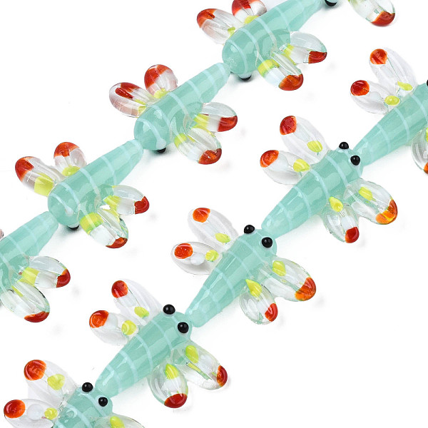 PandaHall Autumn Theme Handmade Lampwork Beads Strands, Dragonfly, Aquamarine, 25~27x35~37x7~9mm, Hole: 1.2mm, about 20pcs/strand..., Green
PandaHall Autumn Theme Handmade Lampwork Beads Strands, Dragonfly, Aquamarine, 25~27x35~37x7~9mm, Hole: 1.2mm, about 20pcs/strand..., Green
