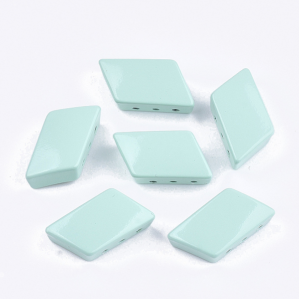 PandaHall Spray Painted Alloy Multi-Strand Links, For Tile Elastic Bracelets Making, Quadrangle, Aquamarine, 16x8x5mm, Hole: 1mm Alloy..., Green
PandaHall Spray Painted Alloy Multi-Strand Links, For Tile Elastic Bracelets Making, Quadrangle, Aquamarine, 16x8x5mm, Hole: 1mm Alloy..., Green